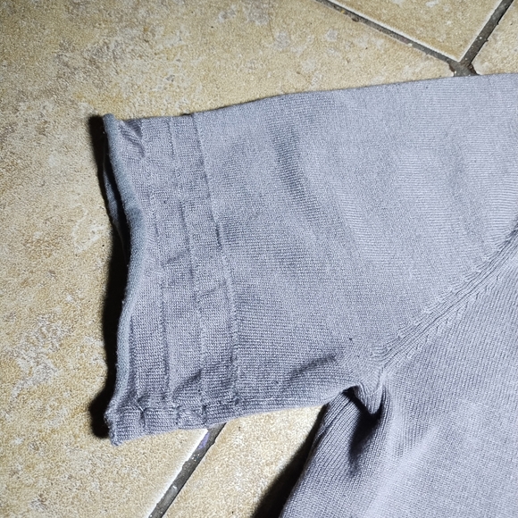 Belldini Grey Short Sleeved Ribbed Zip Up Hoody with Rhinestones Size S - Picture 8 of 10